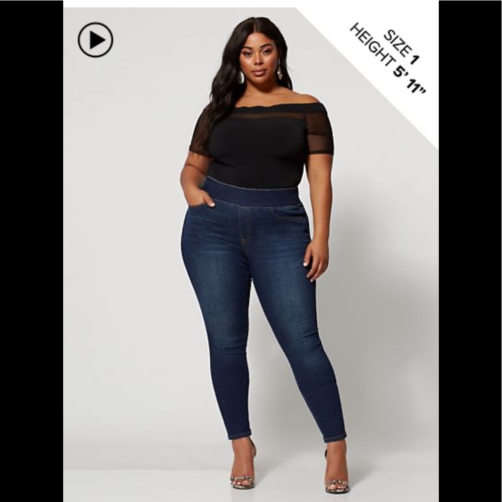 Dark Wash High-Rise Jeggings